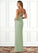 Lillie Sheath Pleated Chiffon Floor-Length Dress P0019619