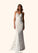 Reina A-Line Sequins Lace Chapel Train Dress P0020082