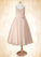 Ariana A-Line Pleated Tulle Tea-Length Dress P0020149