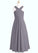 Regan A-Line Pleated Chiffon Floor-Length Junior Bridesmaid Dress P0019977