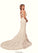 Jaylee Mermaid Sequins Lace Chapel Train Dress P0020127