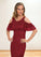 Alanna Sheath Lace Asymmetrical Dress P0019882