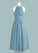 Sally A-Line Pleated Chiffon Floor-Length Junior Bridesmaid Dress P0019998