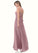 Frederica A-Line Side Slit Chiffon Floor-Length Dress P0019651