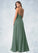 Myla A-Line Pleated Chiffon Floor-Length Dress P0019728
