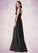 Brooklyn A-Line Sweetheart Neckline Chiffon Floor-Length Dress P0019745