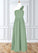 Gemma A-Line Pleated Chiffon Floor-Length Junior Bridesmaid Dress P0019999
