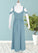 Sadie A-Line Off the Shoulder Chiffon Floor-Length Junior Bridesmaid Dress P0019981