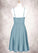Mireya A-Line Pleated Chiffon Knee-Length Junior Bridesmaid Dress P0019980