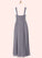Rosalind A-Line Sweetheart Neckline Chiffon Floor-Length Junior Bridesmaid Dress P0019994