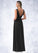 Vanessa A-Line Pleated Chiffon Floor-Length Dress P0019618
