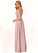 Izabelle A-Line Stretch Chiffon Floor-Length Dress P0019710