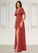 Josephine A-Line Ruched Chiffon Floor-Length Dress P0019603