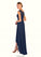 Lisa A-Line Sequins Chiffon Asymmetrical Dress P0019823