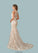 Jayla Mermaid Sequins Tulle Chapel Train Dress P0020057