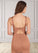 Sydnee Sheath Side Slit Stretch Satin Floor-Length Dress P0019682