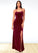 Bianca A-Line Strapless Velvet Floor-Length Dress P0019776