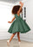 Mary A-Line Bow Matte Satin Knee-Length Dress P0020140