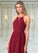 Shiloh A-Line Lace Chiffon Floor-Length Dress P0019743