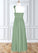 Gemma A-Line Pleated Chiffon Floor-Length Junior Bridesmaid Dress P0019999