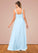 Frederica A-Line Side Slit Chiffon Floor-Length Dress P0019661