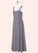 Rosalind A-Line Sweetheart Neckline Chiffon Floor-Length Junior Bridesmaid Dress P0019994
