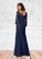Marlie Sheath Lace Floor-Length Dress P0019836