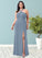 Bianca A-Line Pleated Chiffon Floor-Length Dress P0019607