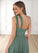 Esperanza A-Line One Shoulder Chiffon Floor-Length Dress P0019608