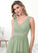 Quinn A-Line Lace Chiffon Floor-Length Dress P0019744
