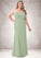 Alexis Mermaid Ruched Chiffon Floor-Length Dress P0019779
