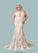 Jayla Mermaid Sequins Tulle Chapel Train Dress P0020057