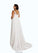 Mariam A-Line Sequins Chiffon Chapel Train Dress P0020067