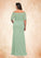 Ariella Mermaid Off the Shoulder Lace Floor-Length Dress P0019919