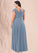 Penelope A-Line Ruched Chiffon Floor-Length Dress P0019622
