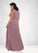 Iliana A-Line Pleated Chiffon Floor-Length Dress P0019863
