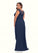 Lisa A-Line Sequins Chiffon Asymmetrical Dress P0019823
