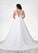 Dahlia Ball-Gown Lace Tulle Cathedral Train Dress P0020077