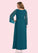 Geraldine A-Line Pleated Chiffon Floor-Length Dress P0019904