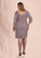 Jaslene Sheath Lace Knee-Length Dress P0019880