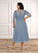 Hortensia A-Line Lace Tea-Length Dress P0019829
