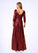 Kaylee A-Line Sequins Floor-Length Dress P0019958
