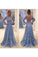2021 Scoop Long Sleeves Lace With Sash A Line Sweep Train Prom Dresses