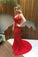 2021 Prom Dresses Straps Tulle With Beads And Rhinestones Mermaid