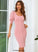 Milagros Sleeves Dresses U-Neck Blends Bodycon Elegant 1/2 Midi Cotton Club Dresses