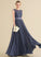 ScoopNeck Floor-Length Silhouette Embellishment Fabric Length A-Line Bow(s) Neckline Alyson Natural Waist Spaghetti Staps Bridesmaid Dresses