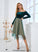 the Off Shoulder Colorblock Dresses Long Rachel A-line Midi Elegant Club Dresses Sleeves Velvet