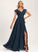 Embellishment Length Fabric Asymmetrical Silhouette A-Line Neckline Ruffle V-neck Lilith Scoop Floor Length Bridesmaid Dresses