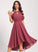 With Hilda Club Dresses Cocktail Scoop Sequins Beading Chiffon Asymmetrical Neck Dress A-Line