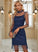 Long Neck Sonia Dresses Mini Round Sleeves Bodycon Tulle Elegant Club Dresses